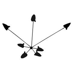 Spider Sconce 7 Arms by Serge Mouille 10