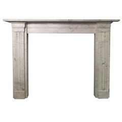 19th Century Regency Marble Fireplace Mantel