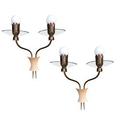 Pair of Italian 1940s Sconces 6