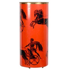 Vintage Rare Umbrella Stand “Bighe” designed by Piero Fornasetti, Italy circa 1960