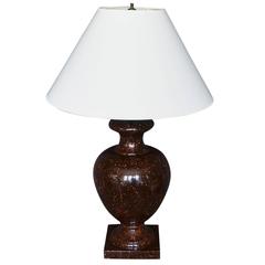Lámpara Continental de Faux Porphyry