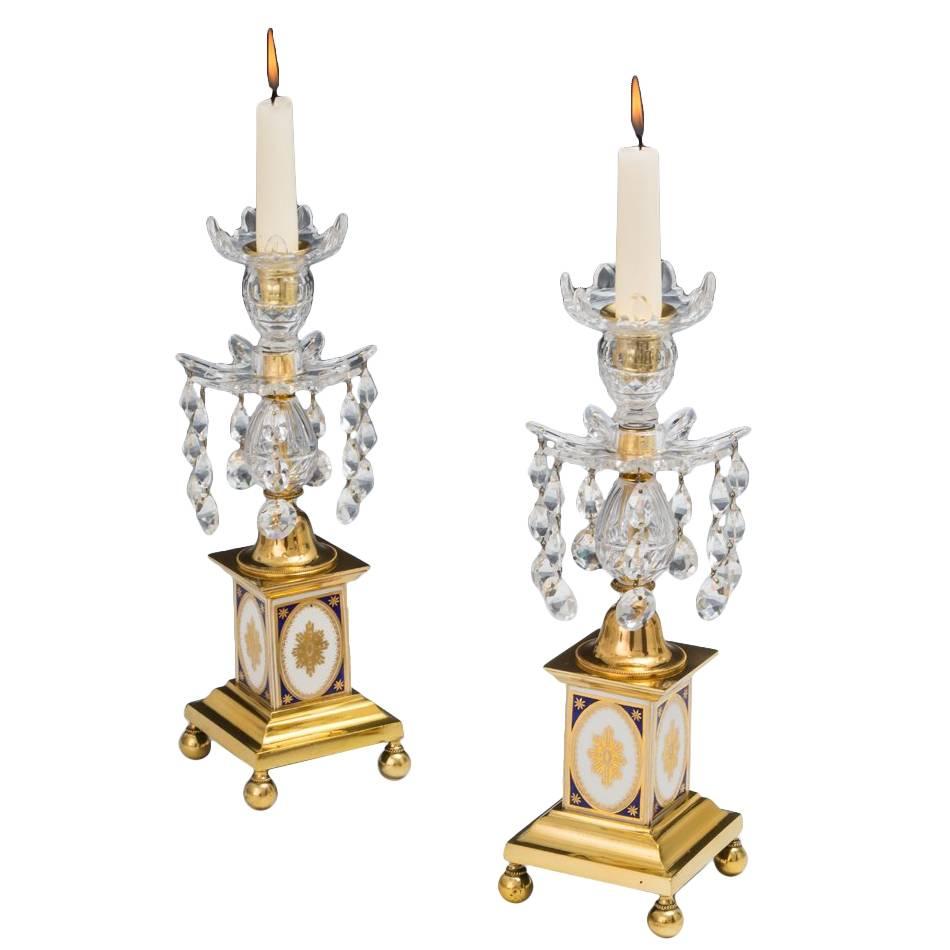 Pair of George III Candlesticks For Sale