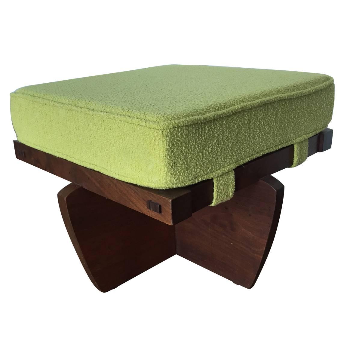 Walnut Greenrock Stool or Bench with cushion by George Nakashima