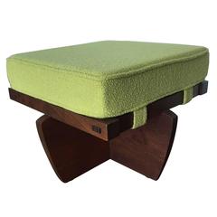 Walnut Greenrock Stool or Bench with cushion by George Nakashima 10