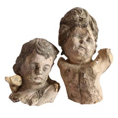 Pair of Papier Mâché Angels