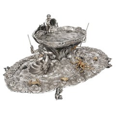 Vintage Fine Silver Table Fountain