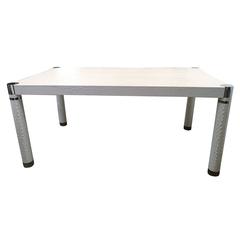 Rare Karl Springer Signed Faux Crocodile Desk or Dining Table