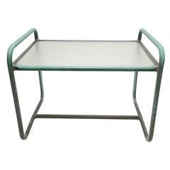 Walter Lamb Pair of Glass Top Side tables