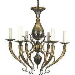 ON SALE Italian Two-Tone Chandelier 10
