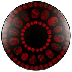 Fornasetti Side Table with Roman Coin Motif