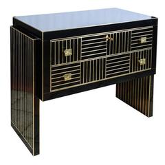 Commode in Black Mirror and Brass 5