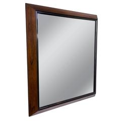Large Mid-Century Modern Rosewood Framed Mirror 7