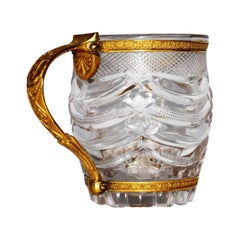 Gilt-Mounted Carved Crystal Cup