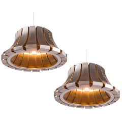 Pair of Ceiling Lamps by Elio Martinelli for Martinelli