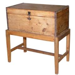 Antique Journeyman's Chest on a Stand