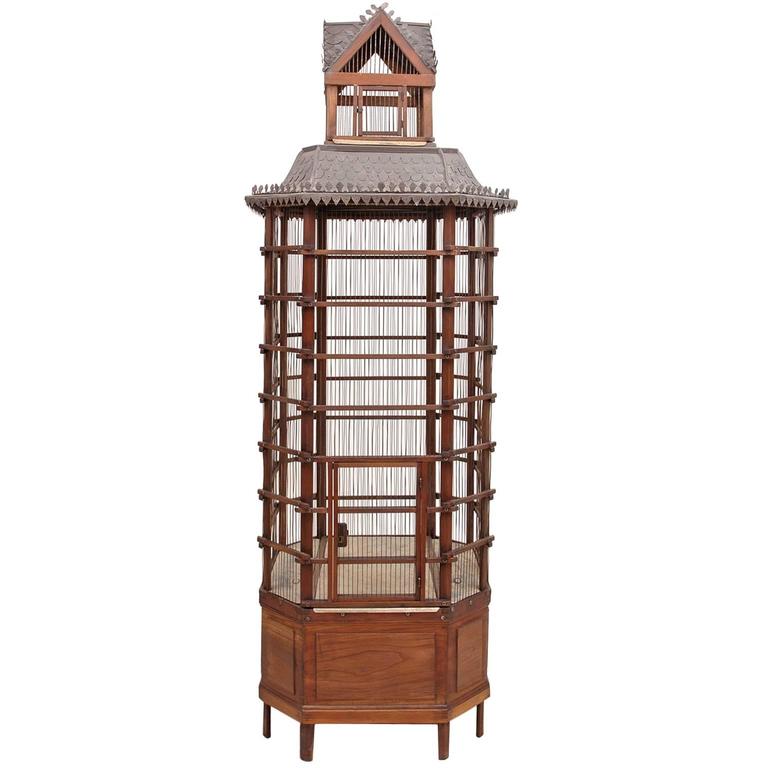 French Belle Epoch Aviary or Bird Cage, circa 1900 at 1stdibs