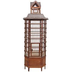 Antique French Belle Epoch Aviary or Bird Cage, circa 1900