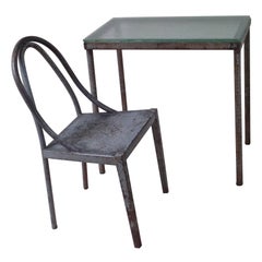 Important Modernist Prototype Desk & Chair by U.A.M. Attributed to Le Corbusier