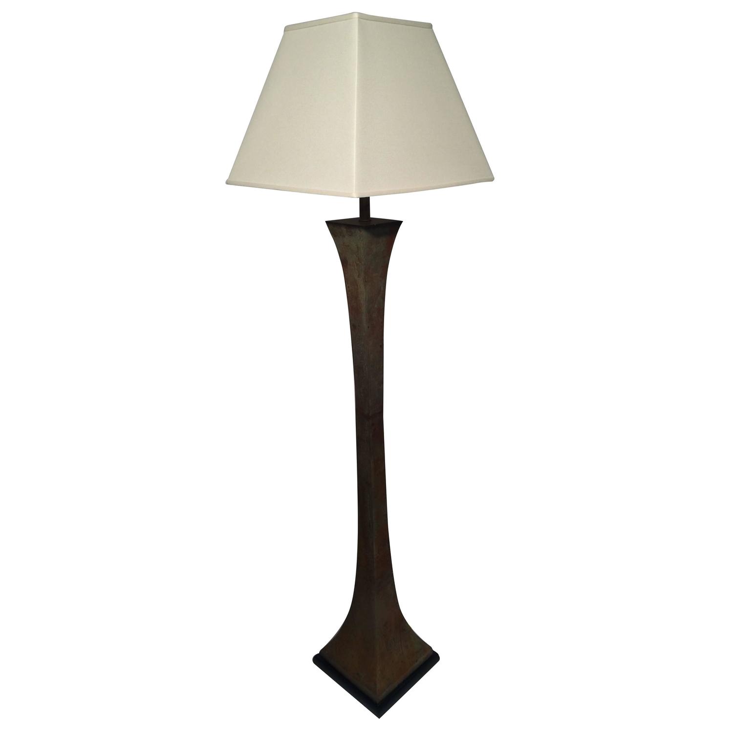 Solid Bronze Floor Lamp For Sale at 1stdibs