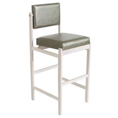 Basic Pivot Back Bar Stool in Bleached Walnut by Thomas Hayes Studio 10