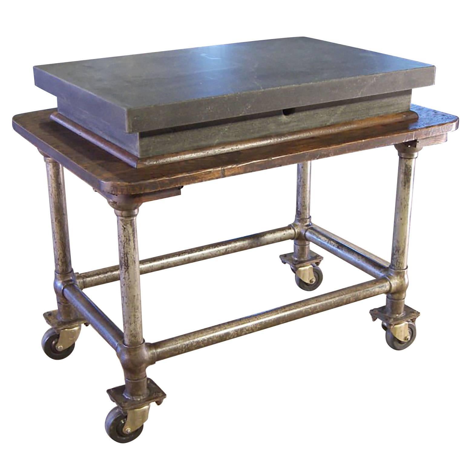 Authentic Machinist's Moveable Work Table