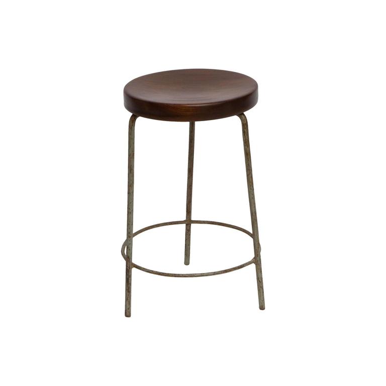 Pierre Jeanneret, Stool from High Court of Chandigarh, circa 1955-1956 For Sale