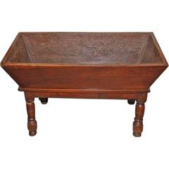 Antique 18th Century Dough Bin with Marble Top from Butcher Table