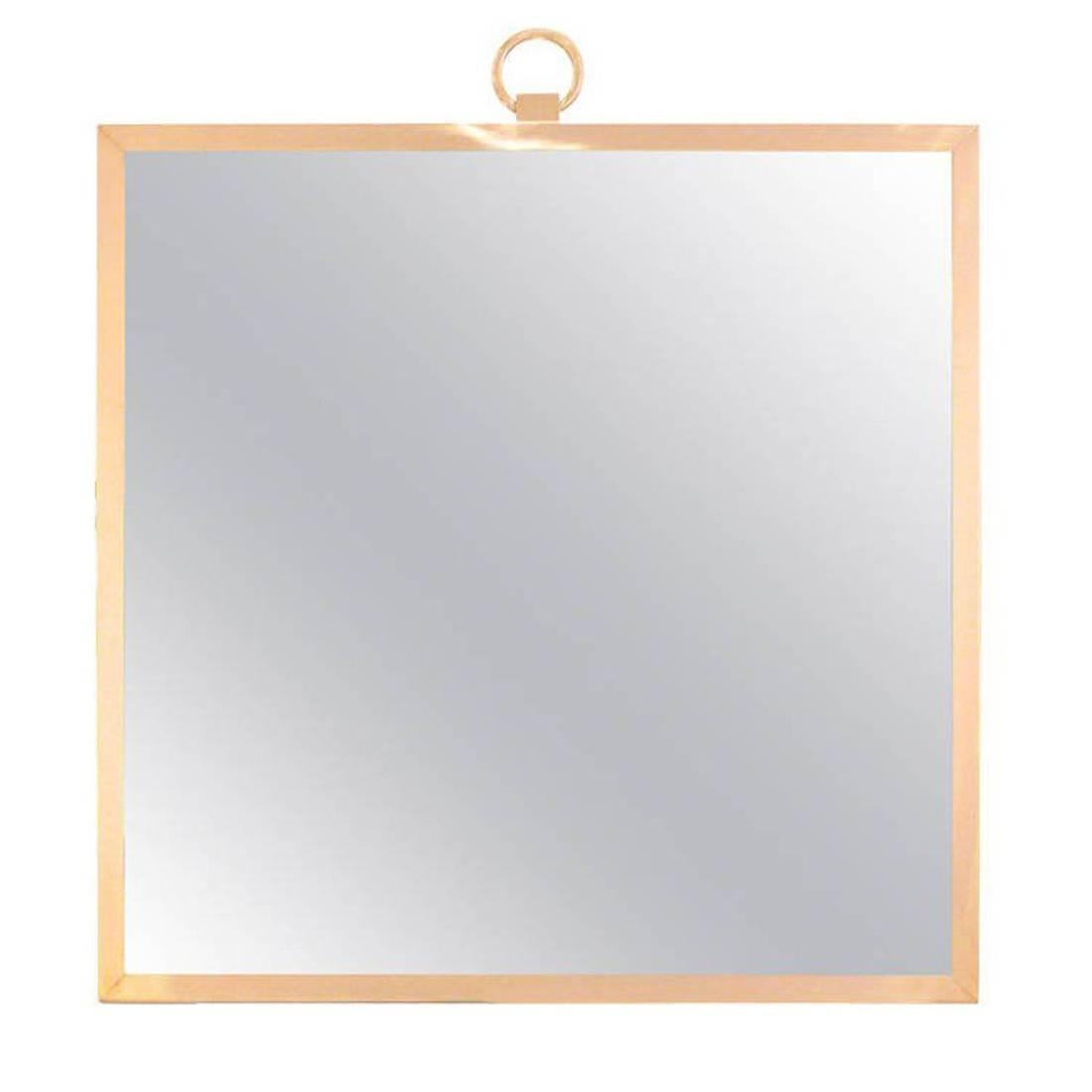 CF MODERN Custom Solid Brass Square Mirror For Sale