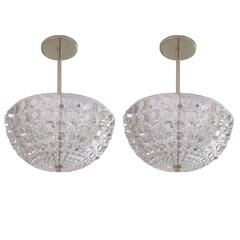 Two Austrian Cut Crystal Pendants or Chandeliers 6