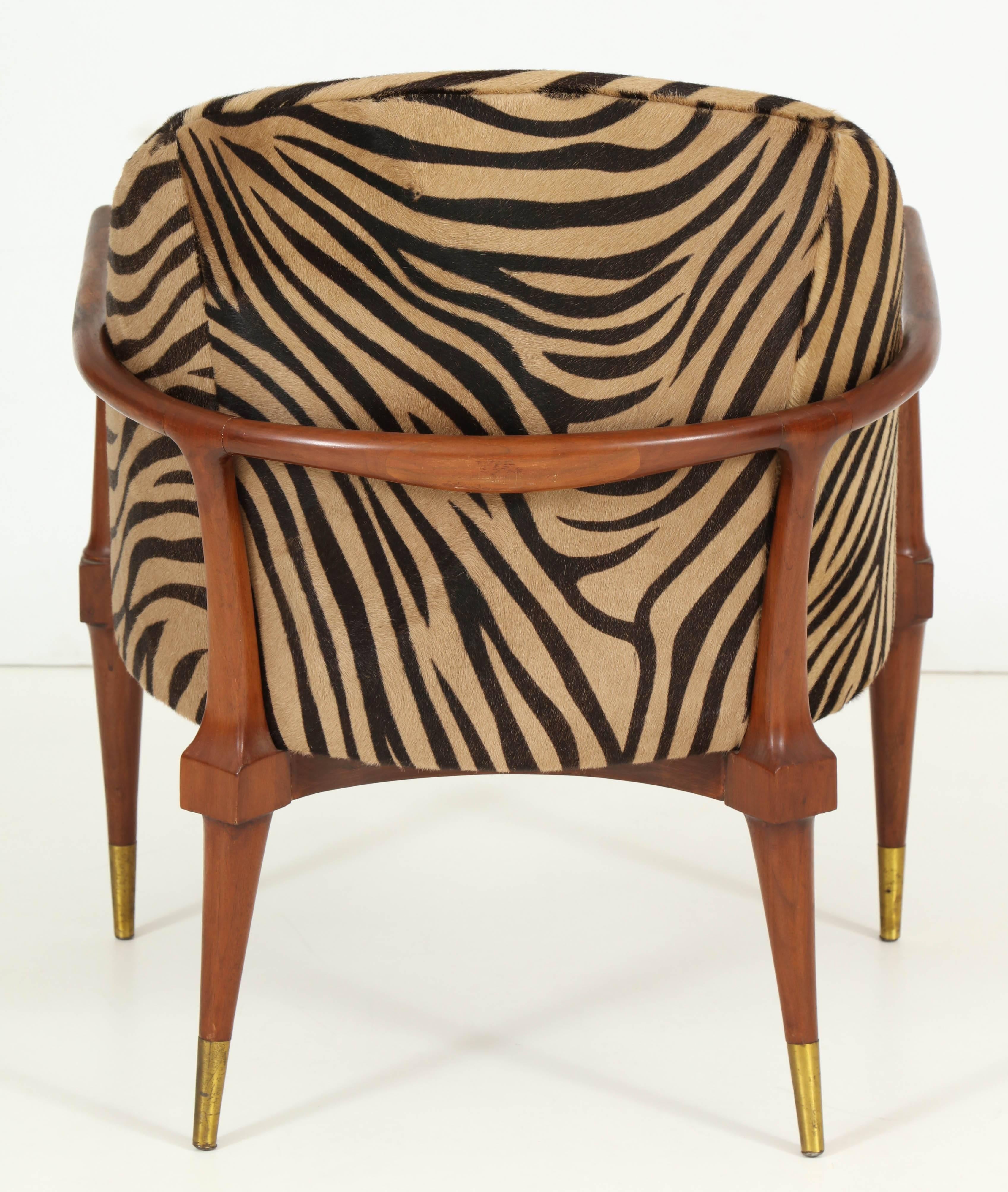 Sculptural Modern Scoop Back Lounge Chair 2
