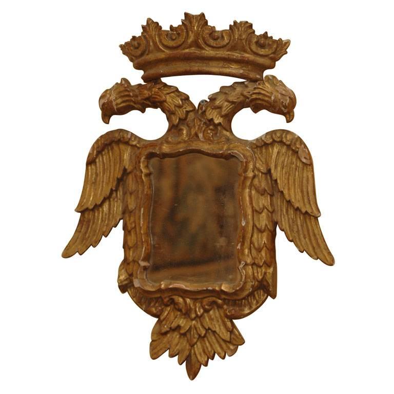 Austrian 18th Century Armorial Mirror For Sale