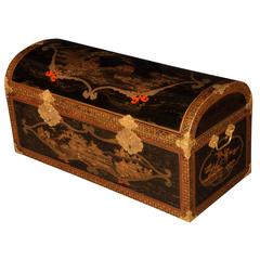 Rare Large Japanese Lacquer Coffer