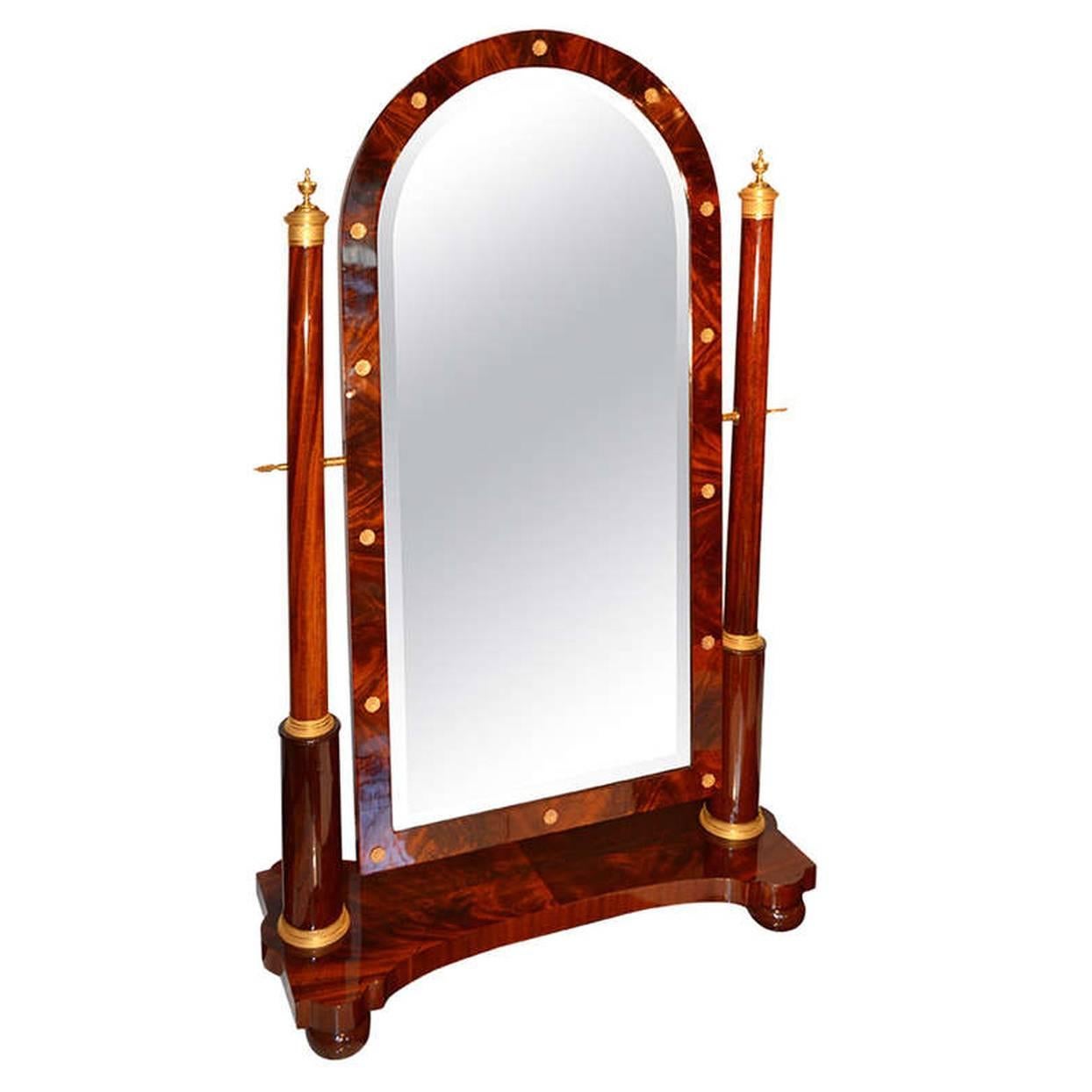 French Empire Cheval Mirror For Sale