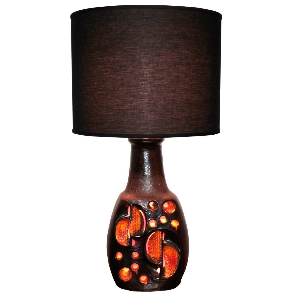 Large French Accolay Table Lamp For Sale