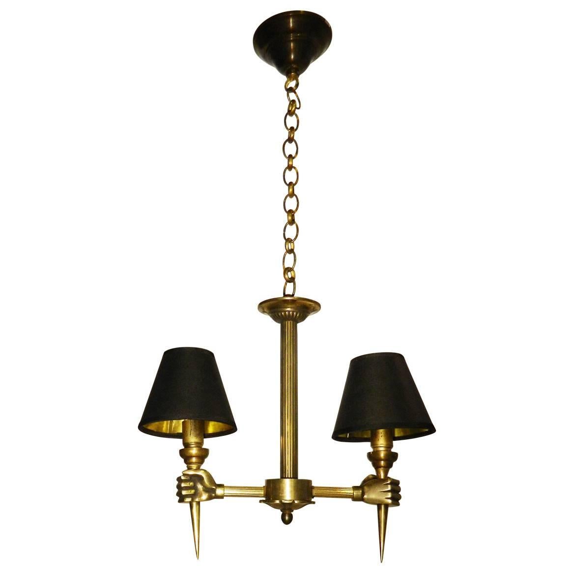  Arbus Two-Arm Chandelier