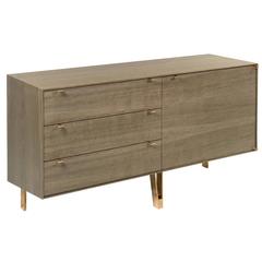 Saxton Cabinet or Dresser, in White Oak with Bronze Legs 5