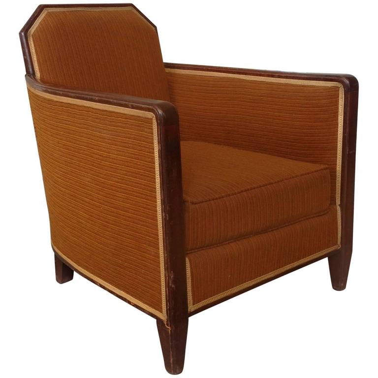 French 1940s Club Chair For Sale at 1stdibs