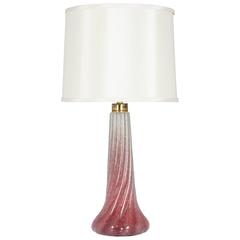 Unusual Murano Lamp with Silver Accents