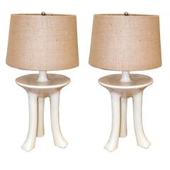John Dickinson Pair of "Africa" Table Lamps 8