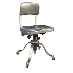 Vintage Industrial Metal Steel Remington Rand Adjustable Chair Modern