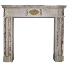 18th Century Irish Georgian Marble Fireplace Mantel