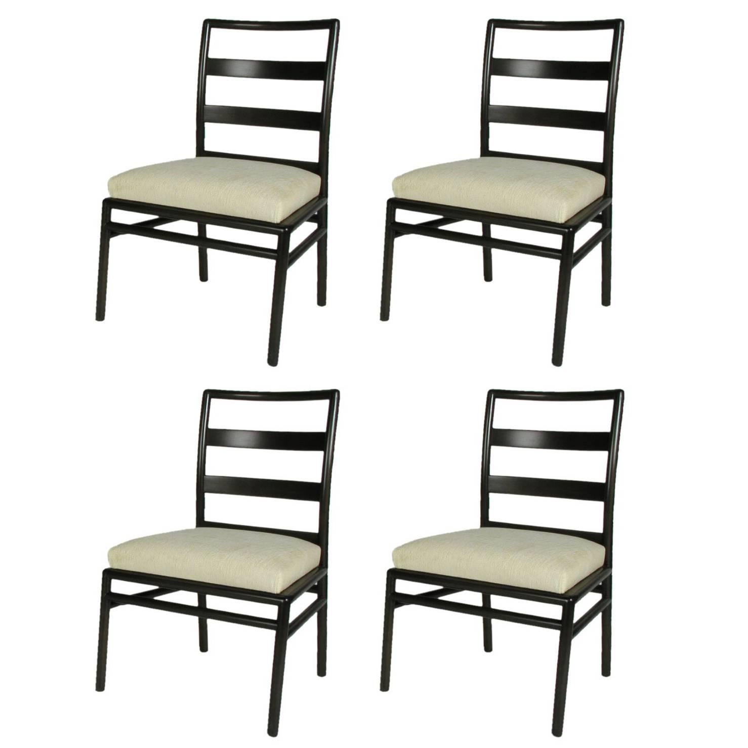 Set of Four T.H. Robsjohn-Gibbings for Widdicomb Dining Side Chairs