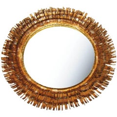 American 'Eyelash' Mirror by Curtis Jere