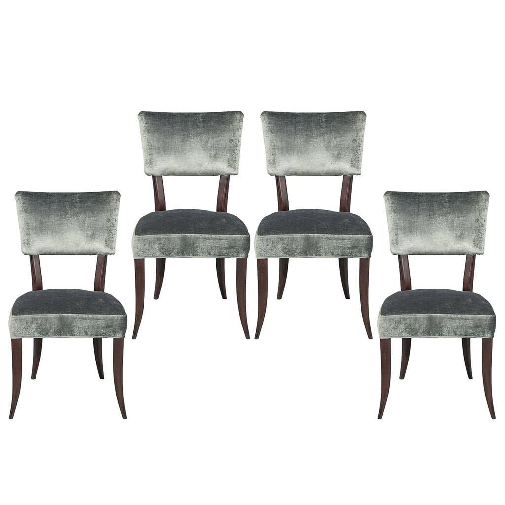 Set of Four Elis Mid Century Modern Style Dining Chairs