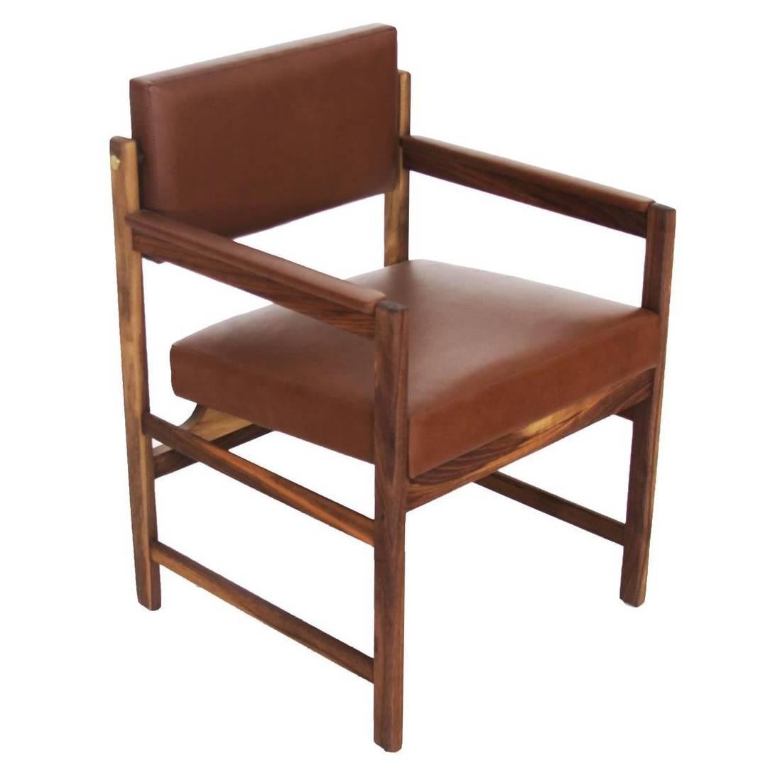 The Basic Pivot Back Arm Chair by Thomas Hayes Studio For Sale
