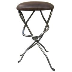 Sculptural Wrought Iron Stool 11