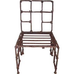 Iron Rail Road Spike Chair