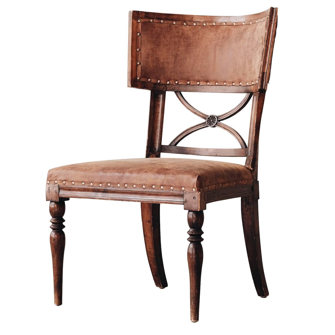 19th Century Swedish Gustavian, Klismos Chair