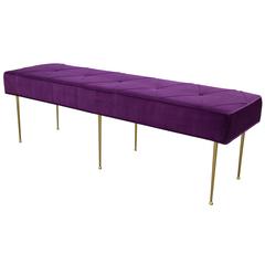 Diamond Tufted Vivier Bench 9