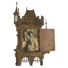 Antique Fabulous Exotic 'Arabian Nights' Castle Photo Frame